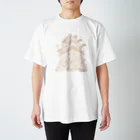 OW STOREの熊本城武者返し　イラストカラー：ホワイトベージュ スタンダードTシャツ