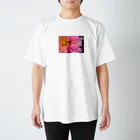 flower_basketのピンクの花 スタンダードTシャツ