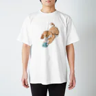 ゆるいイラストのおみせ。のミックス犬 Regular Fit T-Shirt