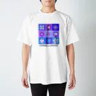 ミクフク屋さんのイマジナリーフラワーズ（ビビッド配色） Regular Fit T-Shirt