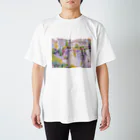 リンの工作室の城塞都市 崖の街 風景 Regular Fit T-Shirt