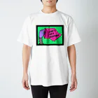 Mieko_KawasakiのCAN'T GET ENOUGH / GREEN トイレットペーパー　 Regular Fit T-Shirt