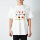 水彩イラストグッズの秋のかわいいキノコ Regular Fit T-Shirt