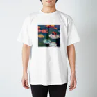 ノザキ-Nozakiの名画を楽しむてんとう虫〜水面の絵画〜 スタンダードTシャツ