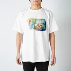 MINO三松堂のみみなりTシャツ  みみのなかはうみ Regular Fit T-Shirt