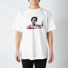 Angry killer machineのイモムシに跨る女の子 スタンダードTシャツ