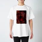 hiroki-naraの芙蓉 DATA_P_154　Confederate Rose ハスの花の古名 スタンダードTシャツ