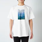 リンの工作室の雲と田畑　空 スタンダードTシャツ