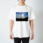 山　生活の常念乗越 スタンダードTシャツ