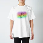 海の星工房の花モチーフ　グラデーション1 Regular Fit T-Shirt