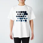 TKMTS STOREの【インディゴ】 5x5 Dots スタンダードTシャツ