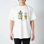 ATELIER nanariumのTS.スケール桜文鳥(ベージュ) 티셔츠