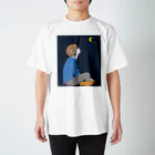 クロネノアトリエの夜空(気だるげ男子) Regular Fit T-Shirt