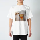 Tan.candle韓国キャンドルのCandlecafe Regular Fit T-Shirt