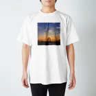 33-crateの流木アーチsunset スタンダードTシャツ