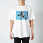 もよういぬ（グッズ販売）の２１　つる Regular Fit T-Shirt