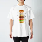 タキノユキ👾のハンバーガー スタンダードTシャツ