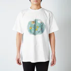 mofusandの海とにゃんこ Regular Fit T-Shirt