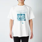 東高円寺U.F.O.CLUB webshopのU.F.O.CLUB復刻シリーズ【24th Anniversary ターコイズブループリント ver.】 スタンダードTシャツ