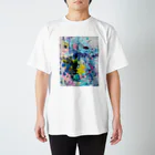 KYOKO UEMATSU  / 芸術家  植松 京子の全力で投げる前のクマ スタンダードTシャツ