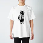 llotollのガスマスクを付けた猫 スタンダードTシャツ