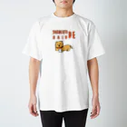 irodoriのYARU KOTO NAIN DE　やることないんで　オレンジ Regular Fit T-Shirt