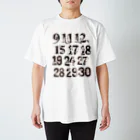 “little shop”福士悦子の数字とげっしー　9,11,12 Regular Fit T-Shirt