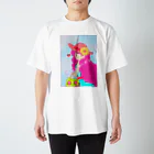 ヒロミンゴフラミンゴの夏の女の子 スタンダードTシャツ