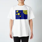 コナテオニの月夜に輝くしゃぼん玉 スタンダードTシャツ