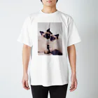 Siamese cat シャムのSiamese cat シャム猫 Regular Fit T-Shirt