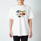 点心夫婦商店のタンパク質を多く含む食品 Regular Fit T-Shirt