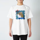 JACKY ILLUSTRATIONの銭湯 : しば湯 (茶) Tシャツ Regular Fit T-Shirt