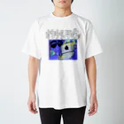 まるこふのVimとLinuxﾀﾉｼｲﾅｧ（文字白抜き） Regular Fit T-Shirt