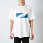 me-laboのMIYABI-青 Regular Fit T-Shirt