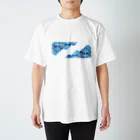 me-laboのMIYABI-青 Regular Fit T-Shirt