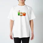 はむ汰の落書き Official Storeのぷぅ王子　ビッグぷぅバーガーセット Regular Fit T-Shirt