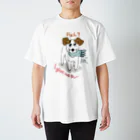 senkyouのおもちゃをくれない犬(ジャックラッセルテリア) Regular Fit T-Shirt