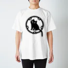 KOGUMA Factory SHOPのチェーンリングねこ・ブラック Regular Fit T-Shirt