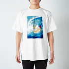 はなのすみれのクリームソーダの波 Regular Fit T-Shirt