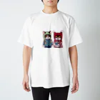 のっぴきならない。ラインスタンプ発売中ののっぴきならない/保護猫まつり、ミコト スタンダードTシャツ