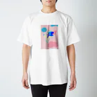 わに ほとりの鳥と少女のTシャツ Regular Fit T-Shirt