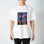 Nyustoreの桃の花 Regular Fit T-Shirt