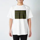 many many stripes.のボーダー1　黒 スタンダードTシャツ