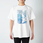 blanco_blancoのひとふでの海（カラー） Regular Fit T-Shirt
