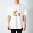 ælicoのなつやすみパグ スタンダードTシャツ