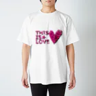 チリツモのTHIS IS LOVE Regular Fit T-Shirt