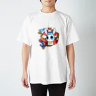 34iroenpitsuのマリンなウサギ スタンダードTシャツ