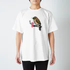 野鳥生活の干すよ？（モズ） Regular Fit T-Shirt