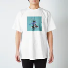 SHINOBU LABORATORY.のHUG♡CAT&FISH Regular Fit T-Shirt