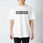 いのりんジャパンオフィシャルグッズショップのINOLIN JAPAN 黒背景文字 スタンダードTシャツ